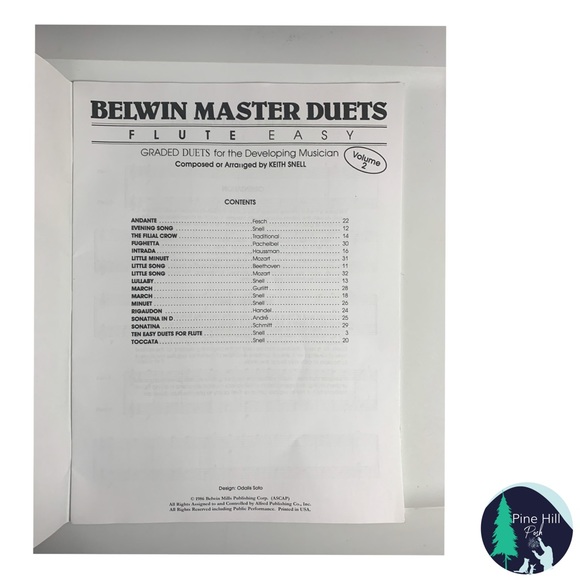 Belwin Master Duets Flute Easy Volume 2 by Keith Snell Belwin ISBN 0769254470 - Picture 3 of 6